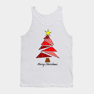 Red Christmas tree Tank Top